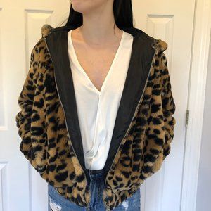 Thick, soft cheetah jacket